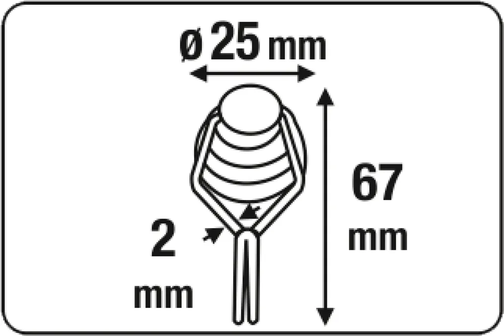 MAGNEET NEODYM HAAK 25MM 21KG 2ST