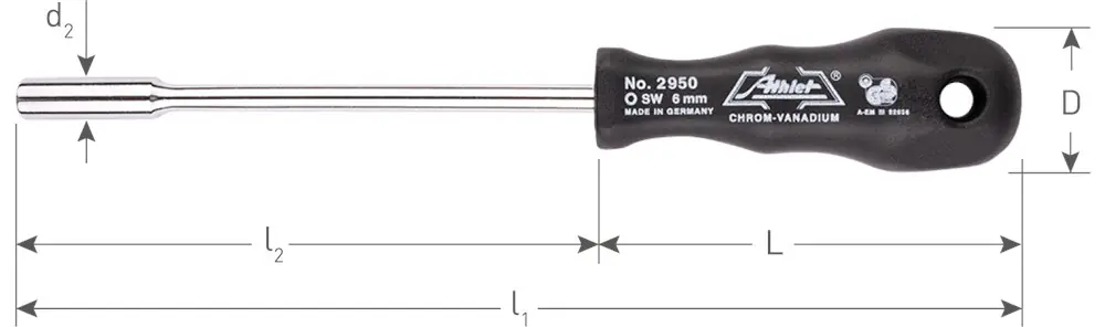 ATHLET DOPSCHROEVENDRAAIER, SW 5,5X125