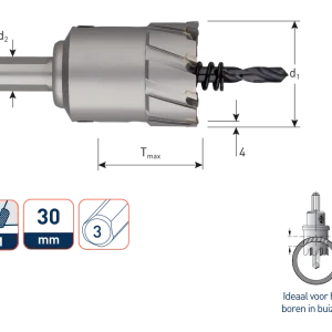 HM GATFREES 'HEAVY-DUTY', TMAX=30, ø91,0
