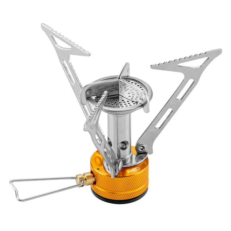 GASSTEL BRANDER VOUWBARE CONSTRUCTIE, VOOR GAS MET EN417 TIP, MAX FLES DIAMETER 200MM, 3000W, RVS STAAL, REGELBAAR, IN KUNSTOF OPBERGBOX