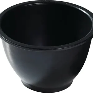GIPSBEKER HOOGTE 90 MM D. BOVEN:125 / ONDER: 60 MM CONISCH RUBBER ZWART