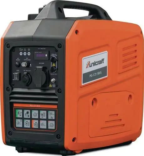 OMVORMER-STROOMGENERATOR PG-I 21 SR-S 1,8KW BENZINE UNICRAFT