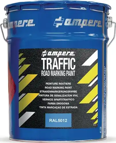 WEGMARKERINGSVERF TRAFFIC ROAD MARKING PAINT 5KG BLAUW AMPERE