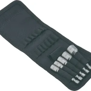 DOPSLEUTELASSORTIMENT 5-DELIG SW 6/7/8/10/13 MM AANDRIJVING 1/4 INCH 6-KANT E6,3