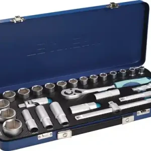 DOPSLEUTELSET 27-DELIG 1/2 INCH SLEUTELWIJDTES 10-32 MM AANTAL TANDEN 36 6-KANT