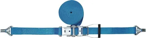 SJORBAND DIN 12195-2 LENGTE 8 M BREEDTE 50 MM MET RATEL + PUNTHAAK MET ZEKERING