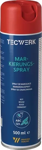MARKERINGSSPRAY ROOD 500 ML SPUITBUS TECWERK