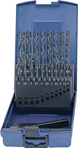 SPIRAALBORENSET DIN 338 TYPE N NOMINALE-D. 1-5,9X0,1 MM HSS 50 DELIG KUNSTSTOF C