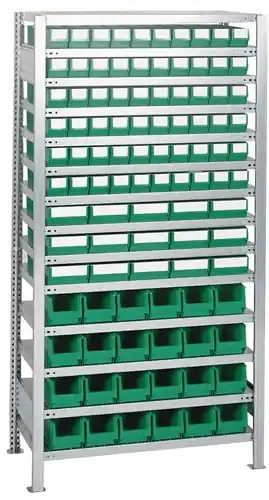 STELLINGKAST H2000XB1000XD400MM UITBREIDINGSSTELLING 16 STALEN LEGPLANKEN 90 X 3