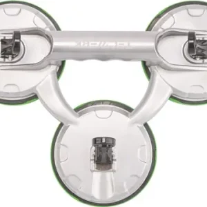 ZUIGNAPHANDVAT DRAAGVERMOGEN 100KG KOP D. 118MM 3 KOPPEN ALUMINIUM TECWERK