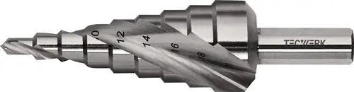 GETRAPTE BOOR BOORBEREIK 4-20 MM HSS SPIRAALGEGROEFD SNEDEAANTAL 2 TREDENAANTAL