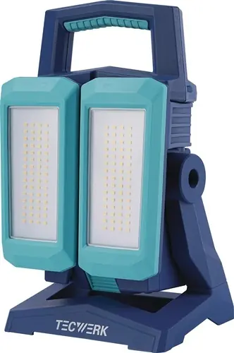 LED-SCHIJNWERPER 50 W 800-4500 LM LI-ION 5200 MAH 14,8 V IP54 TECWERK