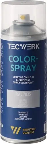 KLEURSPRAY LICHTGRIJS ZIJDEMAT RAL 7035 400 ML SPUITBUS TECWERK