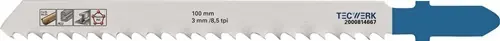 DECOUPEERZAAGBLAD TOTALE LENGTE 100 MM TANDVERDELING 3 MM HSS 5 STUKS / KAART TW