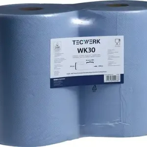 POETSDOEK WK 30 CA. L300XB360MM BLAUW 3-LAAGS, VEEL VOLUME IN DE HAND TECWERK