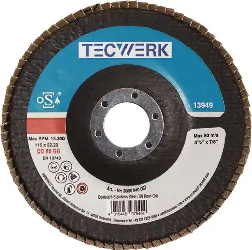 LAMELLENSLIJPSCHIJF D. 115 MM KORRELING 60 CONISCH RVS KERAMISCHE KORREL CO TW