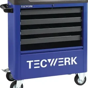 WERKPLAATSWAGEN B855XD400XH895MM 300 KG 4 LADEN STAALPLAAT TECWERK