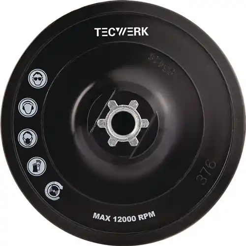 STEUNSCHIJF D. 115 MM M14 VASTKLITTEND TECWERK