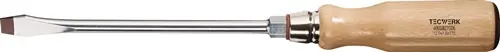 SCHROEVENDRAAIER SNEDEBREEDTE 10 MM KLINGLENGTE 175 MM HOUTEN GREEP RONDE KLING