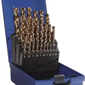 SPIRAALBOREN-SET DIN 338 TYPE VA NOMINALE D. 1-13X0,5MM HSS-CO5 STOOMONTLATEN 2