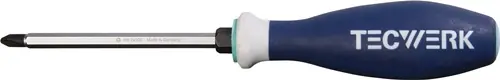 SCHROEVENDRAAIER MAAT PH 1 KLINGLENGTE 80 MM 3-COMPONENTENGREEP 6-KANT LEMMET /