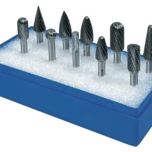 STIFTFREES-SET SCHACHT-D. 6MM 10-DELIG HARDMETAAL VERTANDING KRUIS KUNSTSTOF CA
