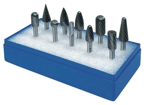 STIFTFREES-SET SCHACHT-D. 6MM 10-DELIG HARDMETAAL VERTANDING KRUIS KUNSTSTOF CA