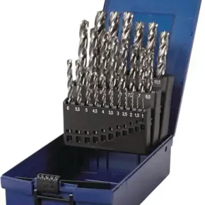 SPIRAALBOREN-SET DIN 338 TYPE N NOMINALE-Ø 1-13X0,5 MM HSS-CO5 25-DELIG KUNSTSTO