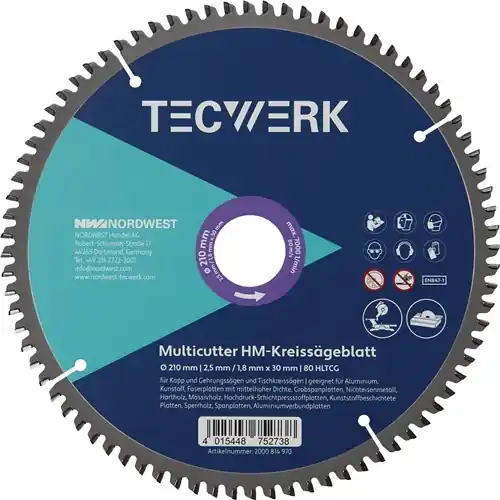 TAFEL-/VERSTEKCIRKELZAAGBLAD BUITEN-Ø 305 MM AANTAL TANDEN 80 HLTCG GAT 30 MM SN