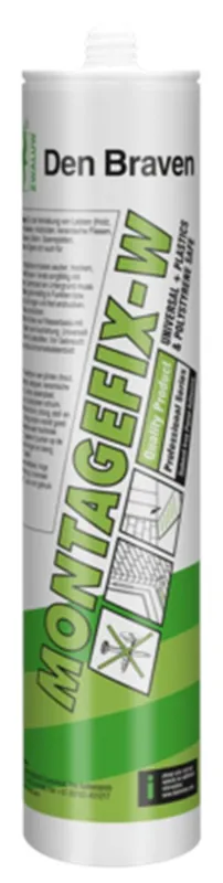 ZWALUW ZWALUW MONTAGEFIX-W VIT, PATRONEN 310 ML/C12