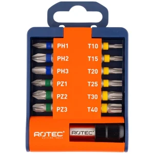 BIT- & BITHOUDER-SET OPTI-LINE, BITS PH-PZ-TX 13-DLG.