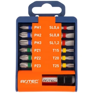 BIT- & BITHOUDER-SET OPTI-LINE, BITS PH-PZ-SL-TX 13-DLG.