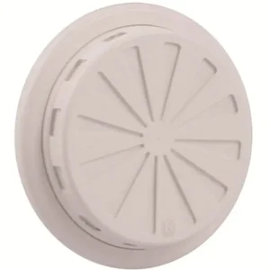 VERSTELBAAR VENTILATIEROOSTER KUNSTSTOF ø100-150MM WIT
