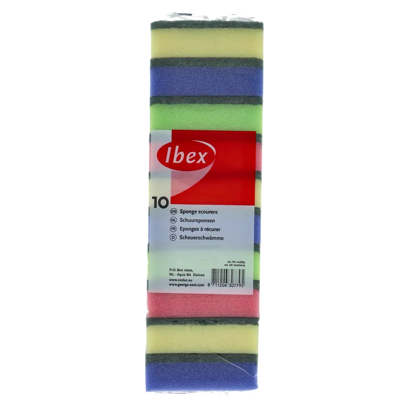 SCHUURSPONS 10 STUKS
