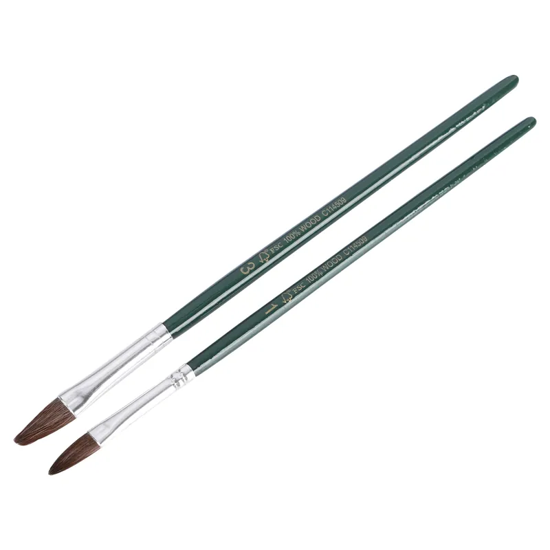 COPENHAGEN PRO AUTOLAKPENSELEN SET - MAAT 1-3 - PONY HAAR - FSC® GROEN