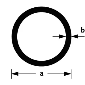 BUIS ROND ALU BRUTE 10X1MM 2M