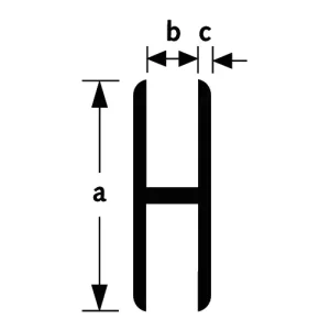 H-PROFIEL/KOPPEL NR.7 30X7X1,5MM 1M