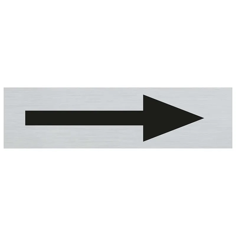 BORD ALULOOK PIJL PICTO 165X44 MM ZELFKLEVEND