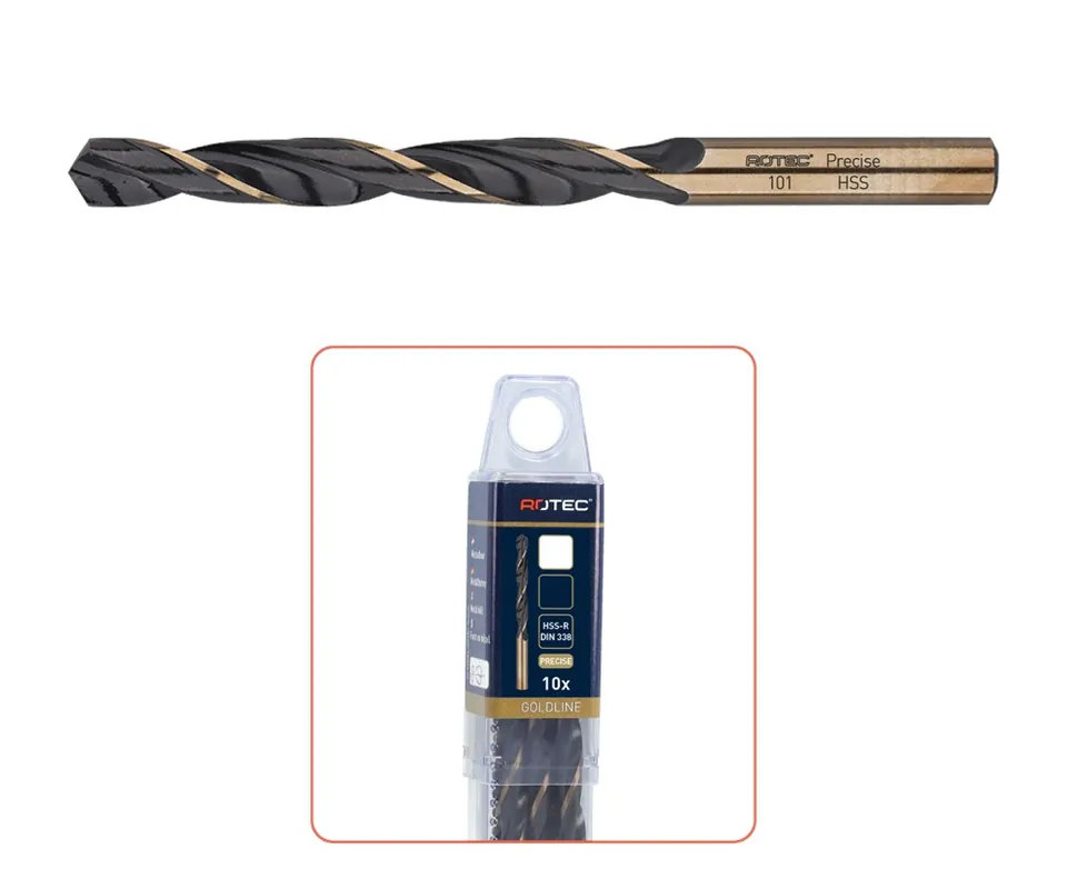 HSS-R SPIRAALBOOR, DIN 338, TYPE 'PRECISE', ø5,1