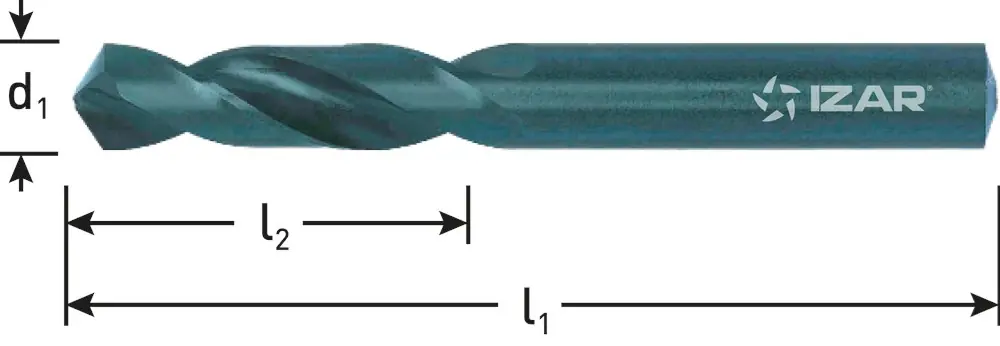 IZAR HSS-G PLAATWERKBOOR, DIN 1897, TYPE N, ø6,8