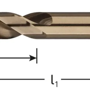 HSS-E PLAATWERKBOOR, DIN 1897, TYPE N, ø2,5