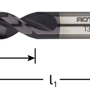 HSS-E PLAATWERKBOOR, DIN 1897, TYPE TLS1000, ø9,6