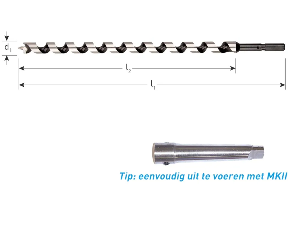 SLANGENBOOR GOLD-LINE, ø8X155/235 AZOBE