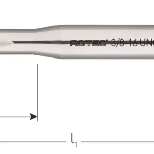 HSS-E MACHINETAP '800', DOORLOPEND, DIN 371, UNC NO.6-32