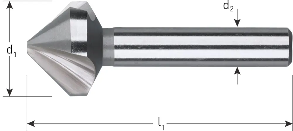 HSS-G VERZINKFREES 90°, DIN 335C, ø40,0