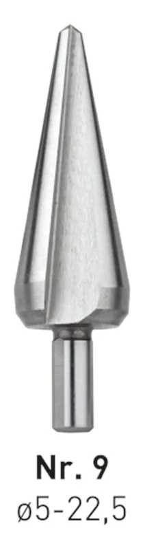HSS CONISCHE PLAATBOOR NR.9 / ø5-22,5