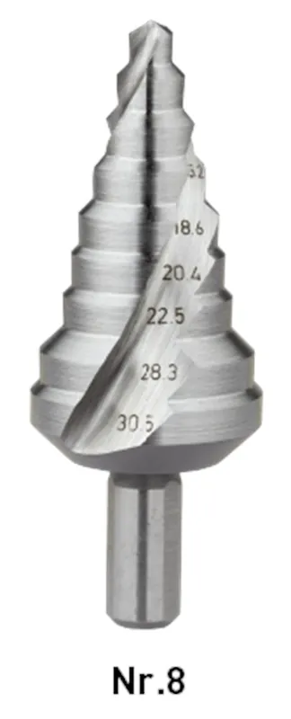 HSS TRAPPENBOOR NR.8 / ø6-30,5
