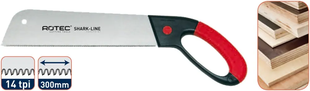SHARK-LINE HANDZAAG 'SL1', L=300, 14 TPI