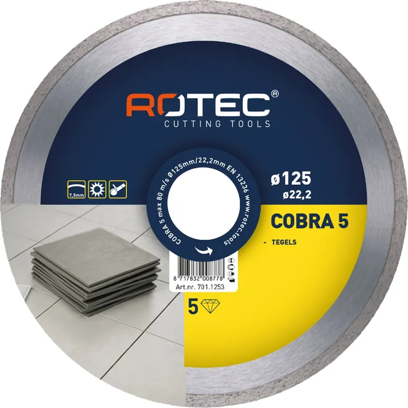 DIAMANTZAAGBLAD 'COBRA 5 / RD-M', ø180X2,2Xø22,2