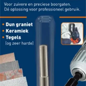 DIAMANTTEGELBOOR '758' (NAT), ø12X30